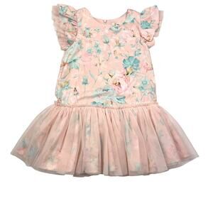 Doe A Dear Pink Garden Floral Dress